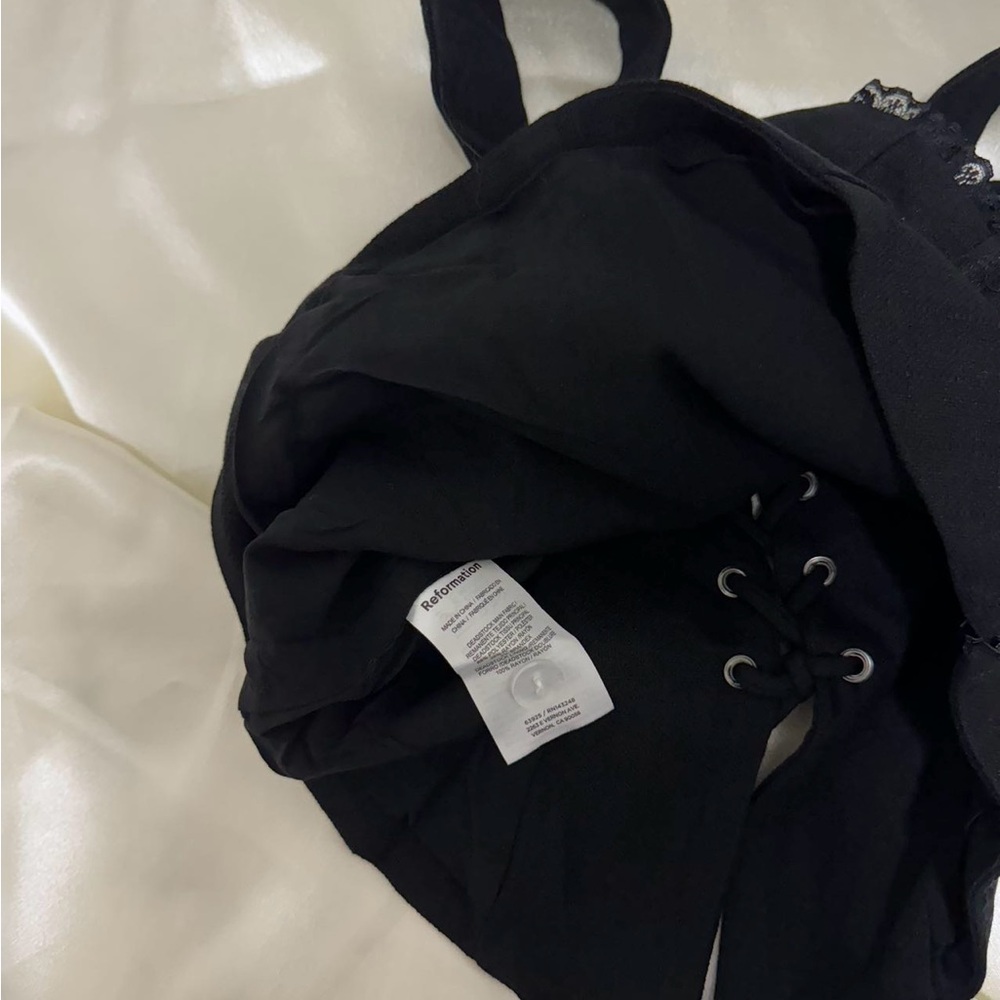 Reformation Alisa Top in Black *NEW* - Picture 6 of 6